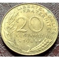 Франция 20 сантимов, 1984    ( 1-11-6 )