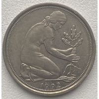Германия 50 пфеннигов 1992 г. J