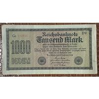 Банкнота 1000 марок 1922 год. Веймарская республика