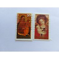 Марки    Рождество Мадонна Канада 1978   2  шт -  2,00 руб.
