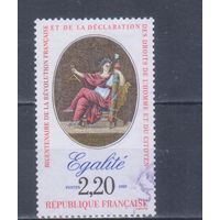 [1983] Франция 1989. Культура.Искусство.Аллегория Равенство. Гашеная марка.