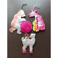 Ёлочные игрушки, картонаж (СССР). Цена за все.