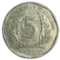 Восточные Карибы 5 центов, 2004