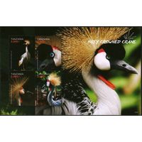 2016 Танзания 5247-5250KL Птицы - серый венценосный журавль 12,00 евро