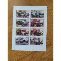 Швеция малый лист 1979 г. Автомобили.