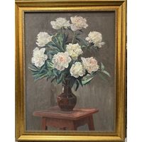 Бржозовский Г.Ф "Пионы". Холст, масло. Размер 60х80 см.