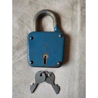 Замок навесной СССР, 2 ключа. См. описание.