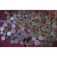 100 монет со всего мира без РФ, Украины с рубля.