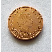 Люксембург 2 евроцентат, 2007 из официального набора BU