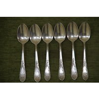 Ложки мельхиоровые, чайные   6 шт  ( 14 см )