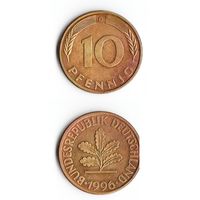 10 пфеннигов Германия 1996 года(D)