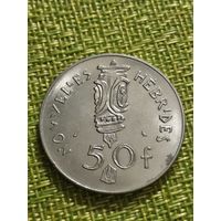 Новые Гебриды 50 франков 1972 г ( малый тир 200 тыс.