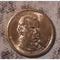 1 доллар 2009  Р США  11й президент Джеймс К. Полк