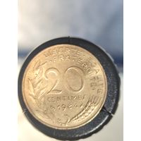 Франция 20 сантимов 1984