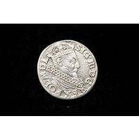Трояк 1618 г. Краков (Речь Посполитая), Сигизмунд III. Редкая!