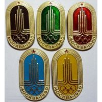 Значки эмблема Олимпиада 80