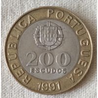 Португалия. 200 эскудо 1991 года.
