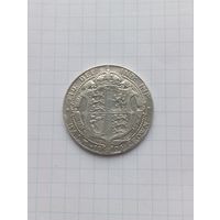 Великобритания 1/2 Кроны (Эдвард VII) 1906 г. серебро