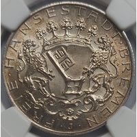 2 марки 1904 Бремен MS-66 NGC