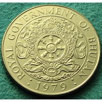 Бутан. 1 нгултрум 1979 год   KM#49a  "Не магнетик"