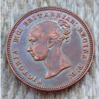 Великобритании 1/2 фартинга 1852 года. Виктория. Корона. Предложи свою цену или обмен!