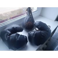 Винтажные боксёрские перчатки и груша из СССР 1976 год