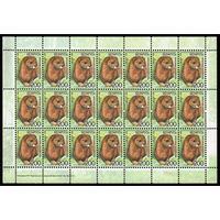 Беларусь. 2008. Стандарт. Норка европейская (200р) II (з.92-2011)  Лист