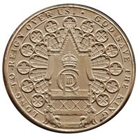 Гибралтар 1 фунт, 2023 Карл III UNC