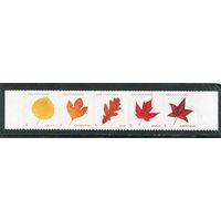 США. Стандарт. Флора. Листья деревьев. Сцепка