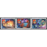 Марки СССР 1981.  5169. Международные космические полеты (МНР) (5170-5172) серия из 3-х марок