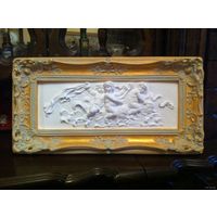 - Барельеф ДЕТИ НА ДЕЛЬФИНАХ 56х30х4 см Из серии реплики мировых шедевров