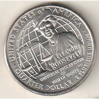 США квотер 2023 Выдающиеся Женщины Элеонора Рузвельт двор P
