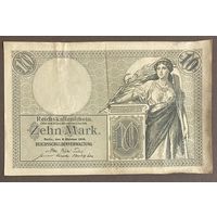 Банкнота 10 марок 1906 год. Германская империя.