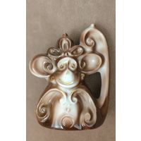 ОБЕЗЬЯНА.  МФЗ. ОТЛИЧНАЯ ФАРФОРОВАЯ СТАТУЭТКА В КОЛЛЕКЦИЮ