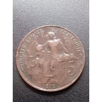Франция 5 сантимов 1916 г.