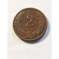 Венгрия 2 геллера 1898