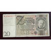 1929 год  Германия 20 рейхсмарок