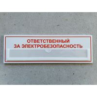 Табличка Ответственный за электробезопасность