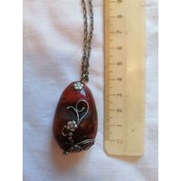 Кулон СССР янтарь