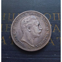 5 марок 1904 Пруссия Германская Империя #01 Монета в родной патине!