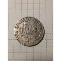 50 франков Западная Африка 1989 год