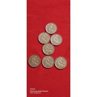 Германия, 50 пфеннигов 1950 (D), 1972 (J), 1974 (J), 1988 (G), 1990 (G,J,A).