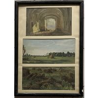 Бржозовский Г.Ф "Этюды", 1960г. Картон, масло. Размер 43х60 см.