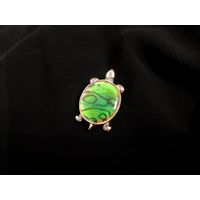 Брошь, винтаж, черепаха