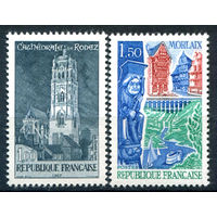 Франция - 1967г. - ландшафты, архитектура, туризм - 2 марки - полная серия, MH [Mi 1585-1586]. #2-Fr-53-A-1