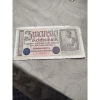 Распродажа - 20 рейхсмарок (reichsmark) 1939-1945 "Немецкие оккупационные территории"