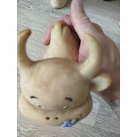 Игрушка ссср,буренка,резина,с рубля