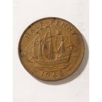 Великобритания 1/2 пенни 1965