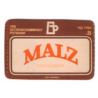 Этикетка пива Malz Германия П804