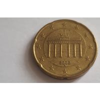 Германия 2002A 20 евроцентов